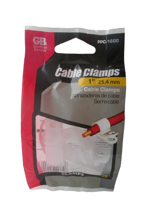 غاردنر بيندر مشبك كابلات بلاستيكي Gardner Bender PPC-1600، مقاس 1 بوصة، لون طبيعي، أبيض - Image 3