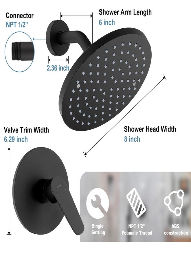 Lavatrum Shower Head With Valve 8 Inch - Image 4
