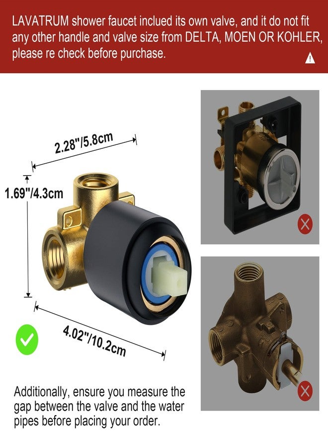 Lavatrum Shower Head With Valve 8 Inch - Image 2