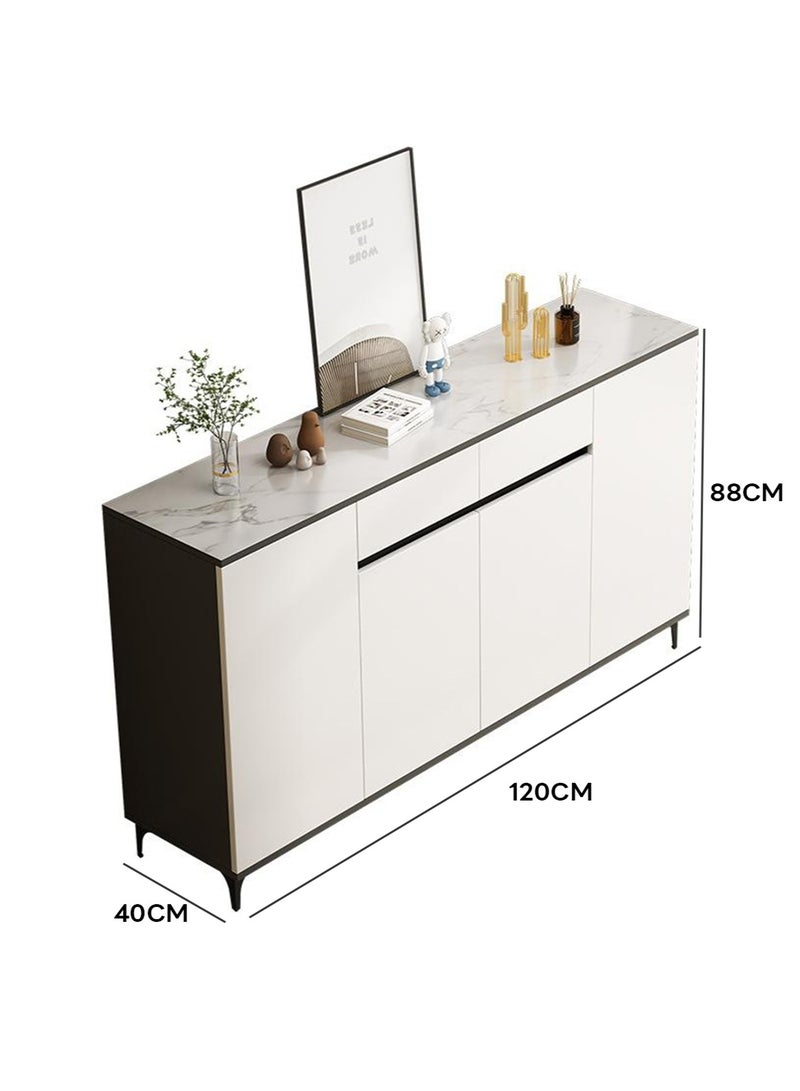 Sharpdo Coffee Corner,Large Storage Capacity Kitchen Cabinet, Kitchen Side Cabinet, Suitable for Kitchen, Living Room, Dining Room,Bedroom 120*40*88cm - Image 3