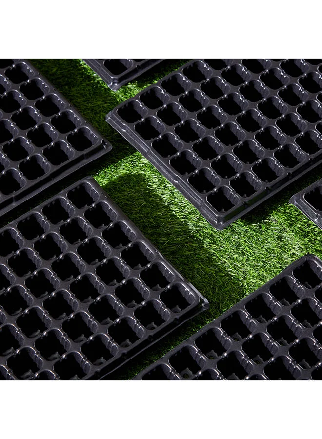 Home Box 6-Piece Meadow 72 Cell Plant Growing Seed Tray Set 54x28x3.5cm