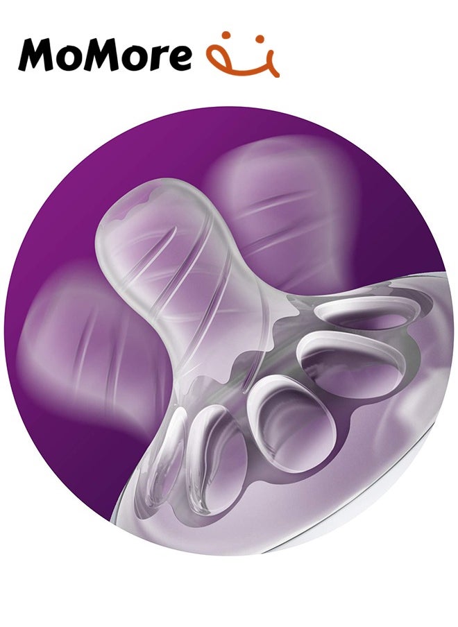 Momore - Pack Of 3 Natural Feeding Bottle Nipple 3 Months+, For AVENT Bottle - Image 1