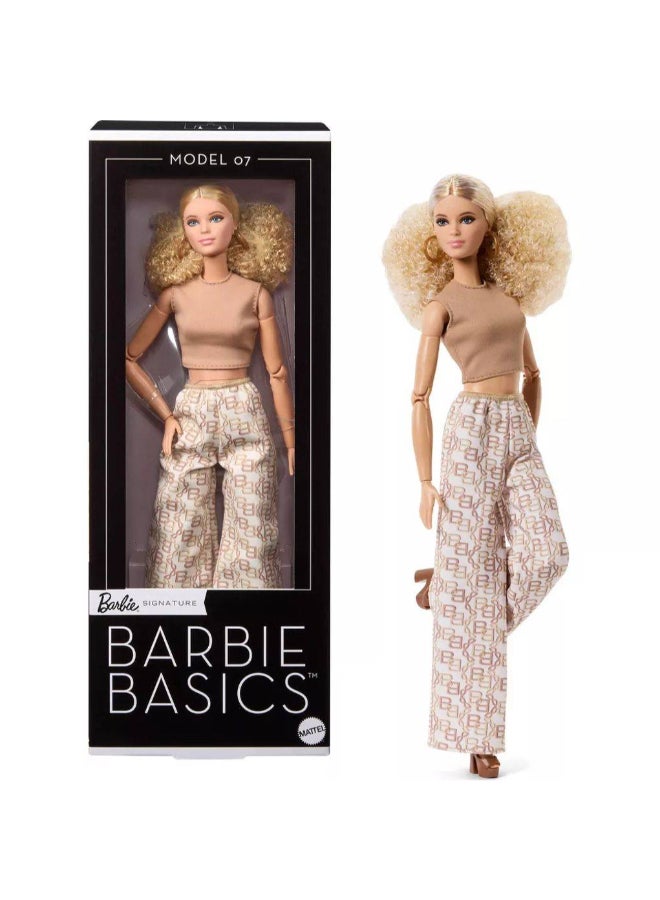 Barbie باربي توقيع باربي باسيك نيوترالز سلسلة دمية الموضة بشعر أشقر (32 سم) - Image 1