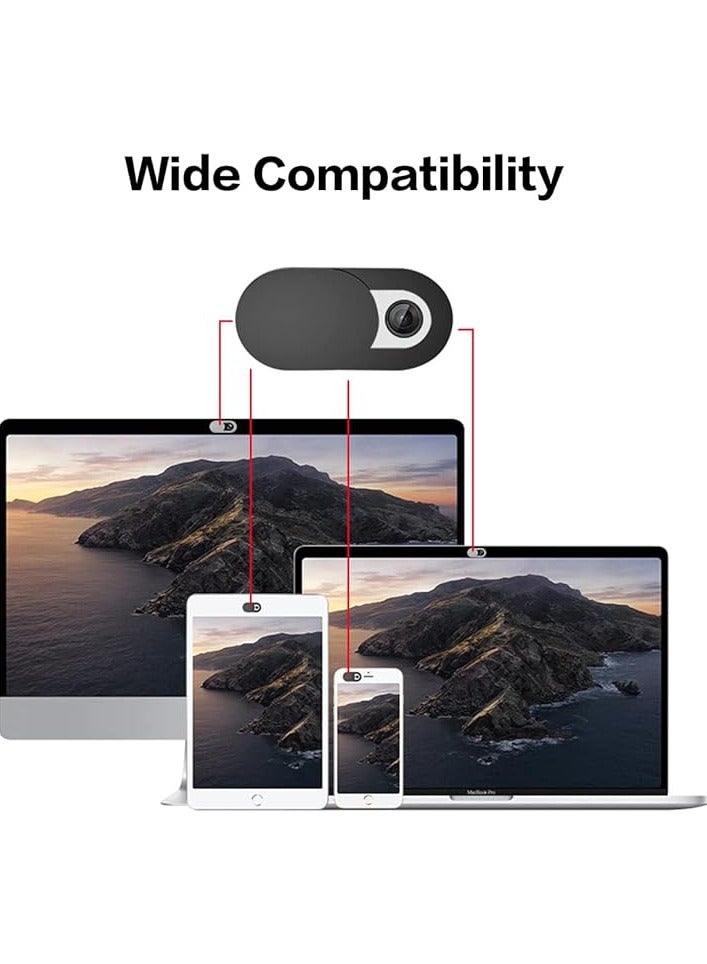 ECVV ECVV Webcam Cover Slide 6 Pcs Ultra-Thin Web Camera Cover Compatible with MacBook,Laptop,PC,Computer,iMac,iPad, iPhone Cell Phone Camera Blocker Slider  - Image 4