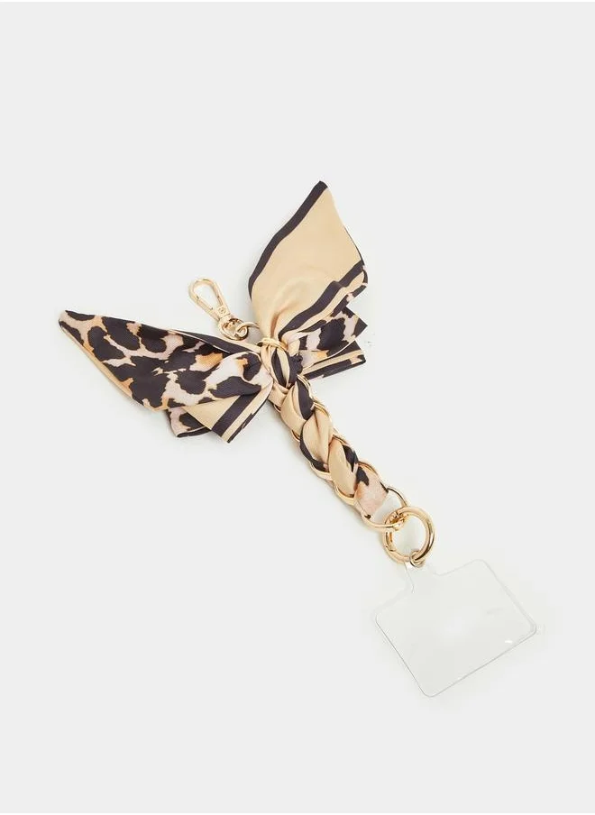 ستايلي Printed Scarf Key Chain with PVC Card