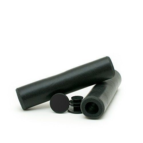 Eforlike Eco-Friendly Silicone Foam MTB Grips | Memory Foam Technology & Ergonomic Design | Anti-Slip, Shockproof & Weather Resistant Bicycle Handles | for Comfortable Cycling | 9 Colors (Black) - Image 1