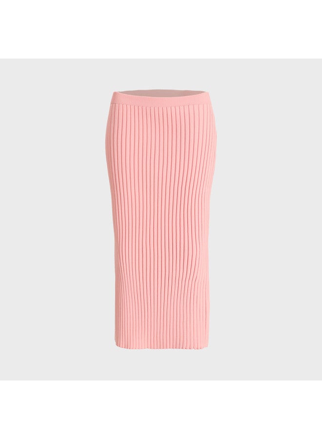 Zara sweet And Youthful Stretch Straight Knit Midi Skirt - Image 2