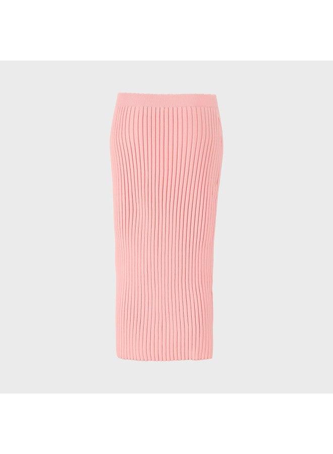Zara sweet And Youthful Stretch Straight Knit Midi Skirt - Image 3
