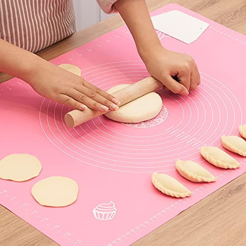 Wolpin Silicone Baking Mat for Pastry & Dough | Non-Stick Rolling Mat with Measurements | Heat-Resistant, Reusable, BPA-Free Fondant & Pastry Liner (50 x 40 cm) - Image 1