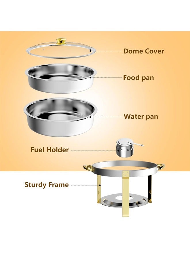 keke Stainless Steel Buffet Chafing Dish Food Warmer and Heater 6.0L - Image 5