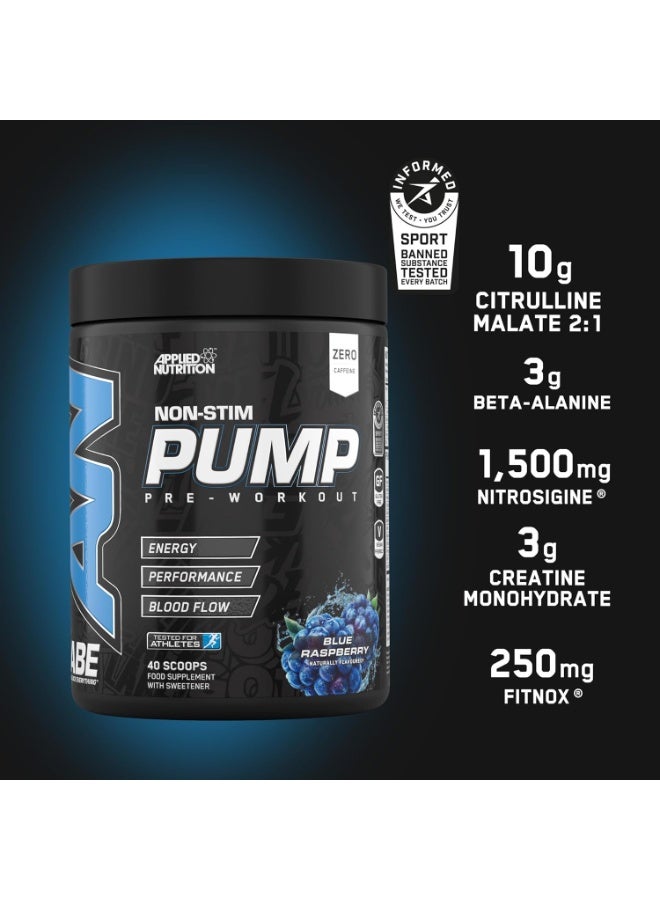 Applied Nutrition ABE Pump Pre Workout-Blue Food Supplement Raspberry Flavor, 40 Scoops-500 gm - Image 2