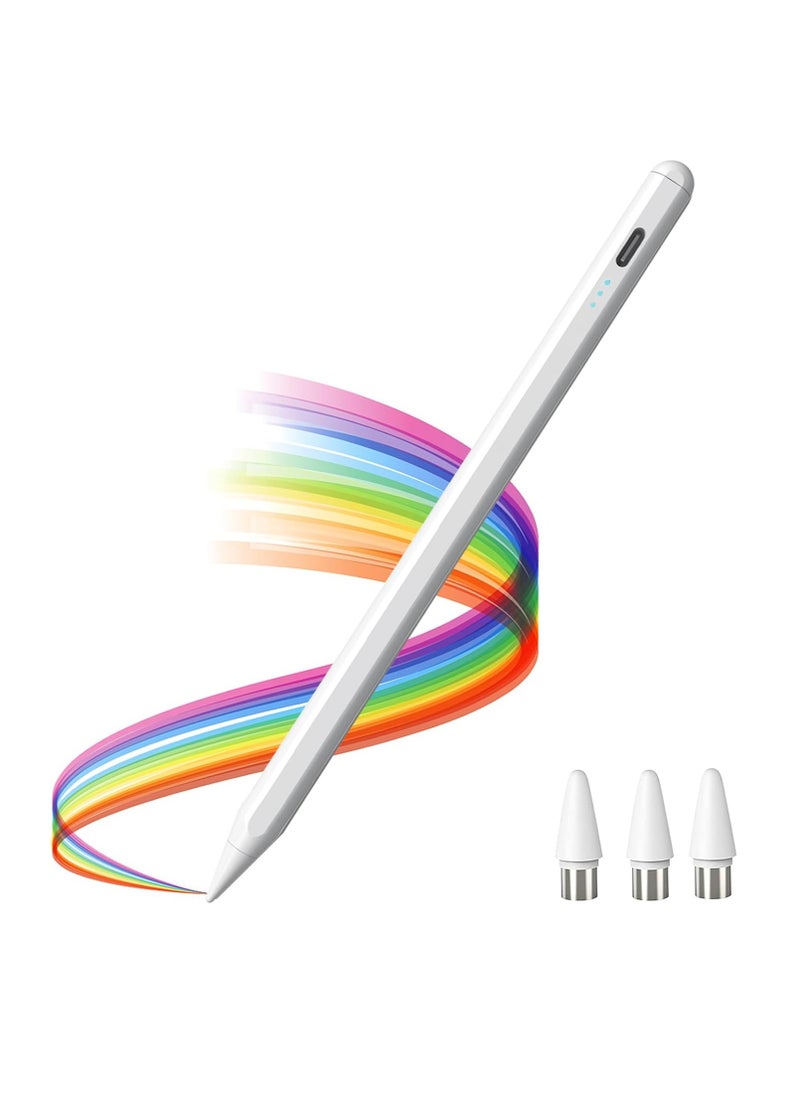 High Precision Tablet Pen Compatible with Samsung, Lenovo, Xiaomi, Huawei, Android, Honor, Redmi, Apple iPad Pro/Air/Mini/iPhone Touch Screen Phone 1.5 mm Superfine Stylus Pen, Magnetic Stylus Pens 