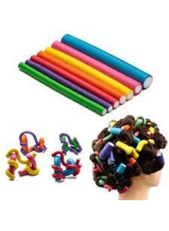 Hair Rollers for Curly Hair - Set of 6 for Creating Soft, Natural Curls and Curls - Soft and Comfortable Hair Rollers for Home Use - Safe for All Hair Types and Perfect for Heatless Hair Styling - Image 5