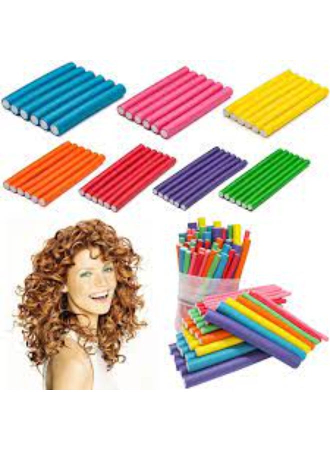Hair Rollers for Curly Hair - Set of 6 for Creating Soft, Natural Curls and Curls - Soft and Comfortable Hair Rollers for Home Use - Safe for All Hair Types and Perfect for Heatless Hair Styling - Image 4