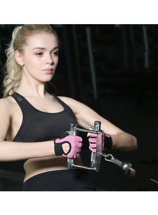 Half Finger Gloves for Men and Women, Anti-Slip Riding Gloves, Breathable Mesh Cloth Outdoor Gloves, Sports Fitness Training Wrist Gloves, Women's Dumbbell Weight Lifting Gloves  - Image 4