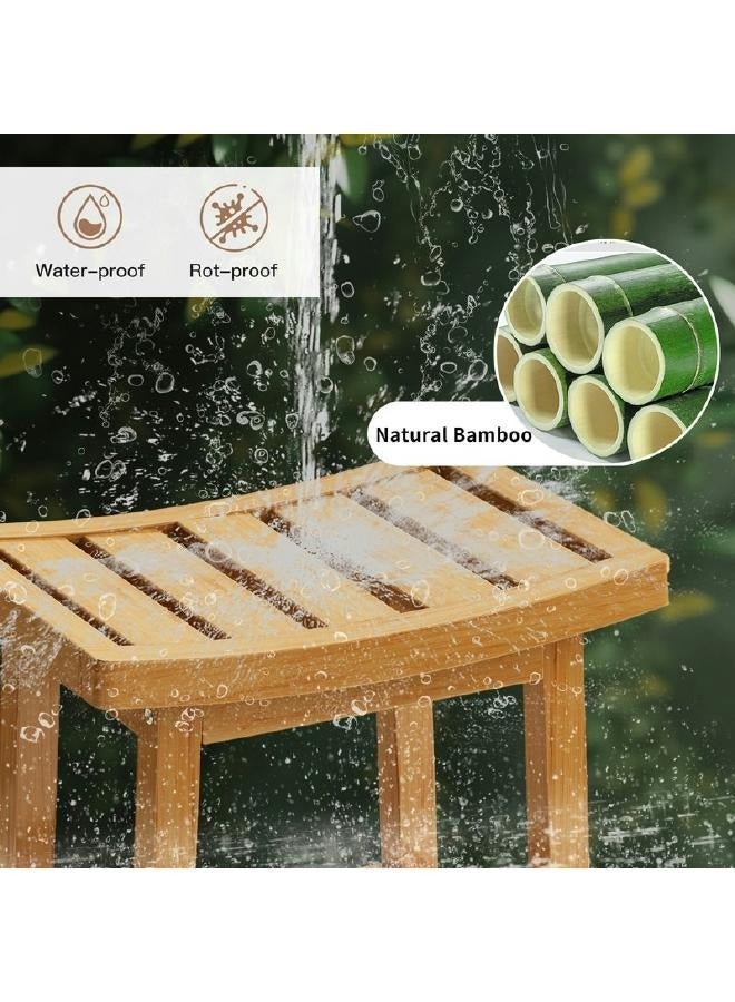 لوفت كرسي بامبو، طول 39.5 × عرض 25 × ارتفاع 46 سم، طبيعي - 174605 - Image 5