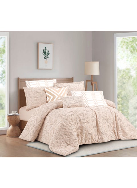 Quilt Set From Levore With A Durable And Soft Fabric And A Modern And Distinctive Pattern That Satisfies All Tastes 8 Pieces King Size