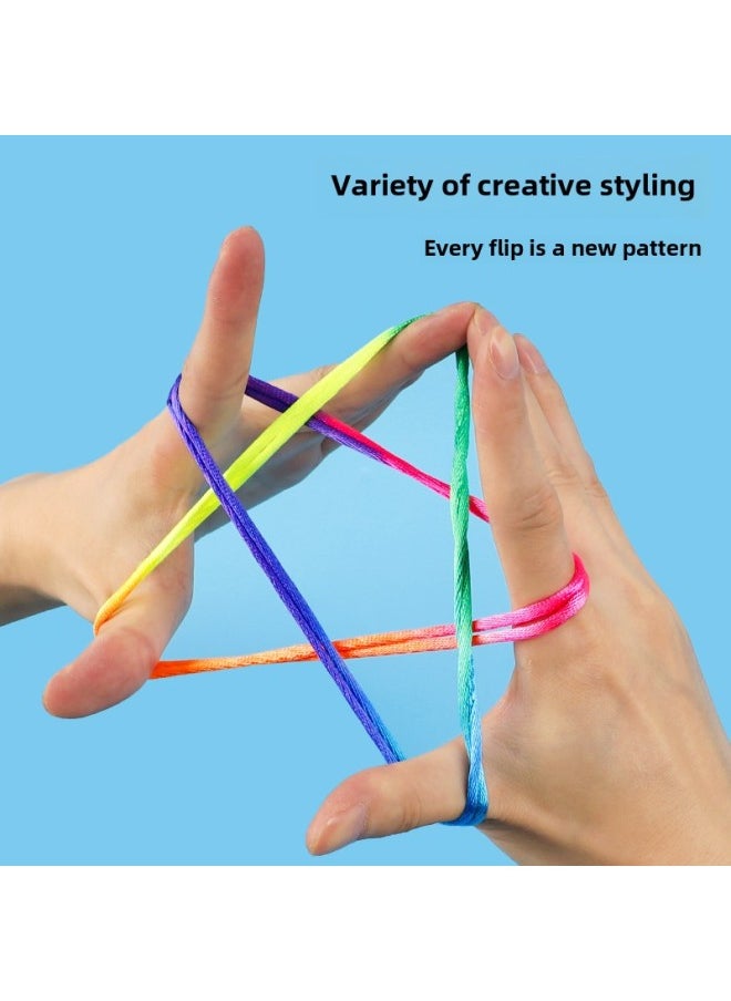 Creative Children's Flower Rope Flower Rope Woven Flower Rope Student Color Rope Flower Rope 8090 S Traditional Nostalgic Gift-Specifications:A Flower Rope  - Image 3