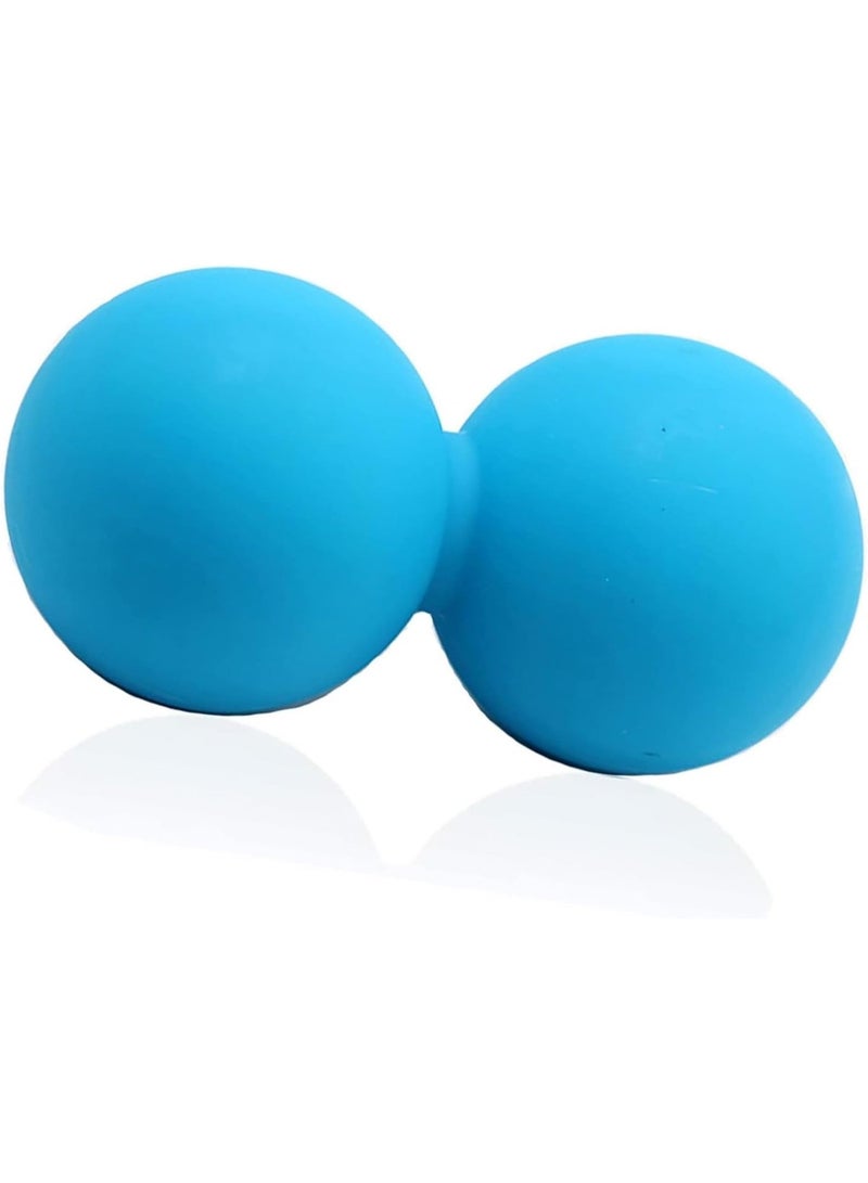 ChicAbode كرة تمارين الفول السوداني - مجموعة تدليك كرة لاكروس مزدوجة لإغاثة عضلات الجسم الكامل ، وتعزيز المرونة ، تصميم كرة التنقل (أزرق) - Image 1