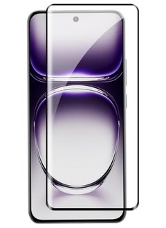 Generic Full Curved 5D Glass Screen Protector Full Glue For Oppo Reno 12 Pro 5G - Black  - Image 1