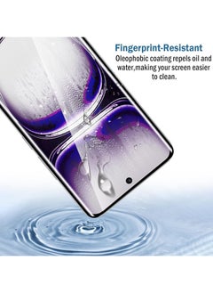 Generic Full Curved 5D Glass Screen Protector Full Glue For Oppo Reno 12 Pro 5G - Black  - Image 4
