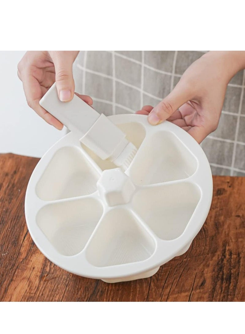 أوزيغالور قالب أرز أونيغيري المثلث - صانعة كبس السوشي لكرات الأرز والموسوبي وإعداد علب الغداء (أبيض) - Image 3