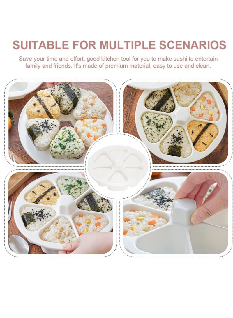 أوزيغالور قالب أرز أونيغيري المثلث - صانعة كبس السوشي لكرات الأرز والموسوبي وإعداد علب الغداء (أبيض) - Image 4