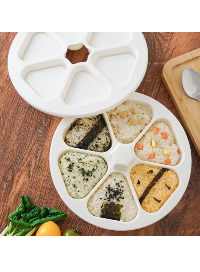 أوزيغالور قالب أرز أونيغيري المثلث - صانعة كبس السوشي لكرات الأرز والموسوبي وإعداد علب الغداء (أبيض) - Image 5