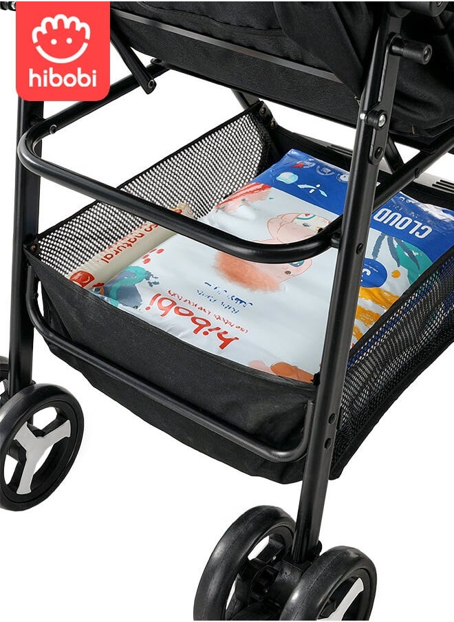 hibobi - Two-Way Conversion Foldable Stroller With One-Touch Folding, Adjustable Front And Rear, Dining Table, Adjustable Angle - Image 1