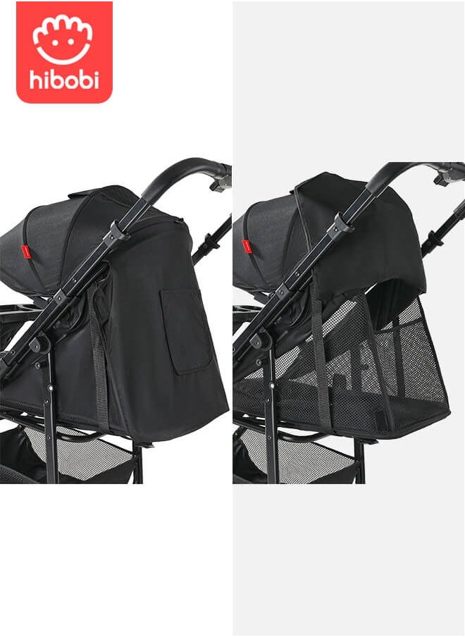 hibobi - Two-Way Conversion Foldable Stroller With One-Touch Folding, Adjustable Front And Rear, Dining Table, Adjustable Angle - Image 1
