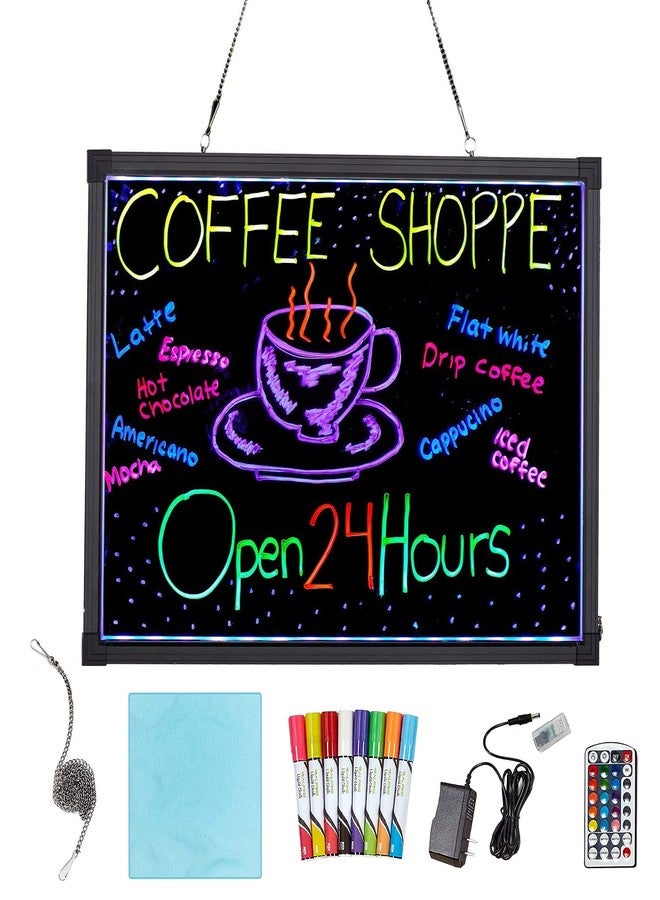 Alpine Industries - 495-03 LED Illuminated Hanging Message Writing Board (20" x 28") - Image 1