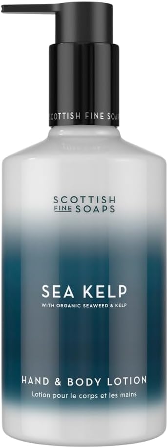 Scottish Fine Soaps Sea Kelp Hand Body Lotion 300ml Hydrating Lotion with Sea Kelp Allantoin and Safflower Oil