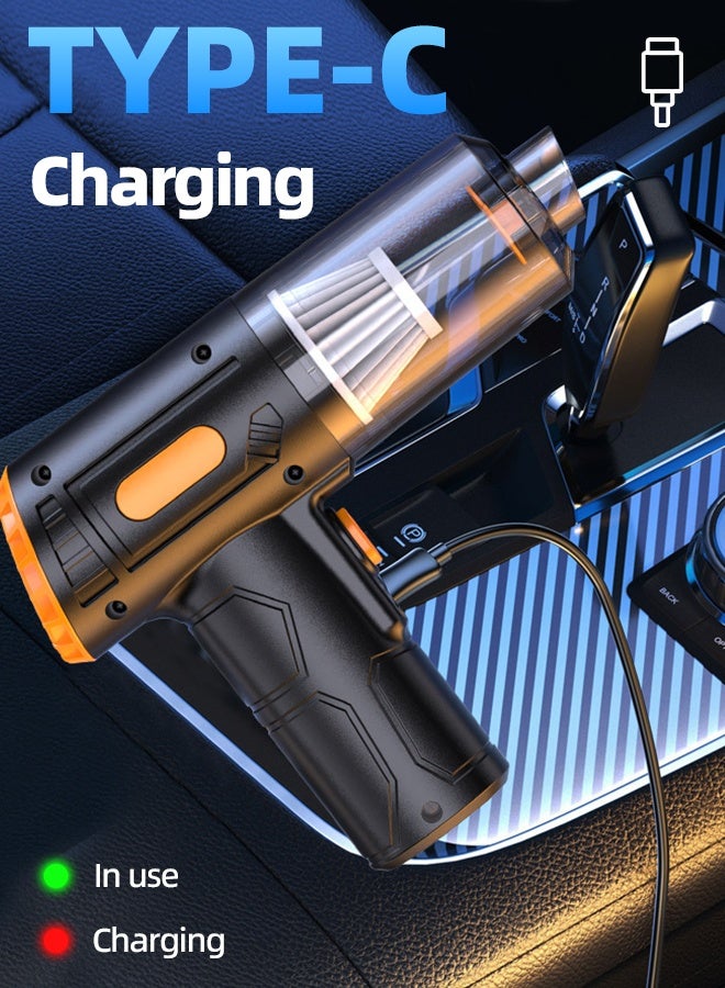ALongDeng 4-in-1 Cordless Air Blower & Car Vacuum  4000Pa High Power Electric Air Duster and Mini Vacuum Cleaner with Type-C Charging for Car Detailing and Home Cleaning - Image 5