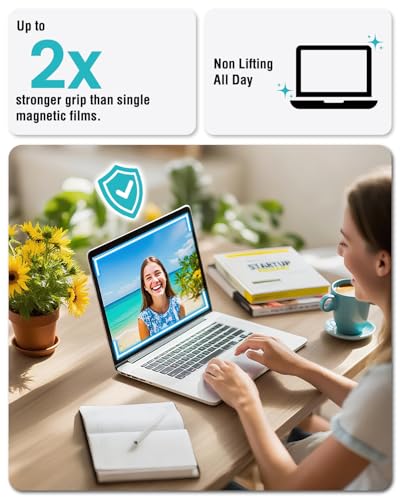 FFORITO F FORITO Magnetic Anti Blue Light Screen Protector Compatible with MacBook Air 15.3 inch (2023-2025, M2, M3, M4), Bubble-Free Install, Removable & Reusable Anti Glare Matte Laptop Screen Shield - Image 5