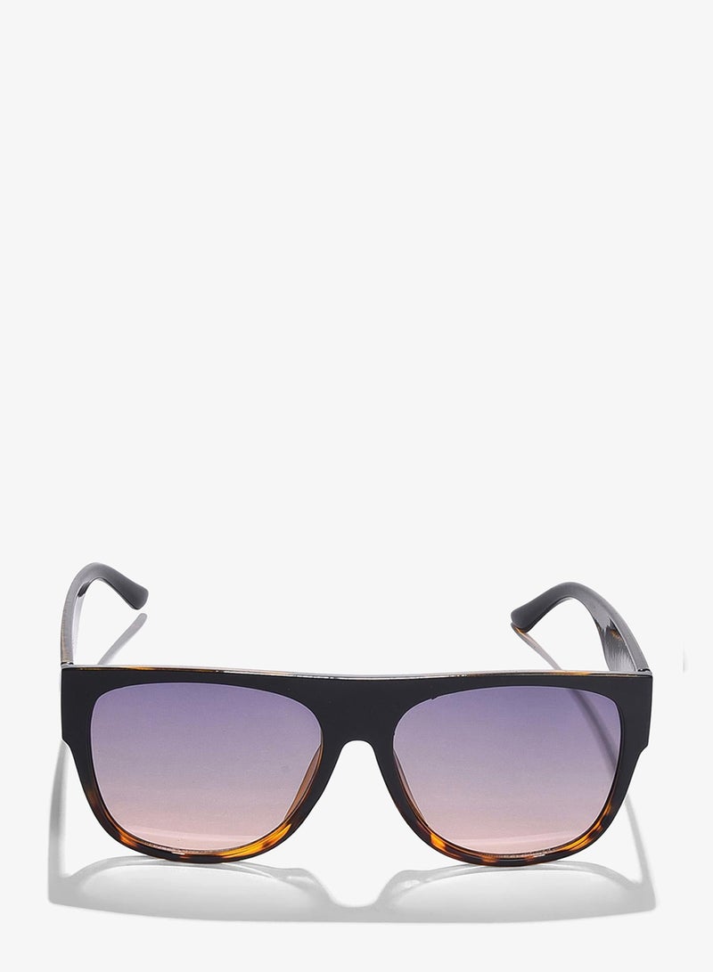 Haute Sauce Purple Lens Black Wayfarer Sunglasses - Image 3