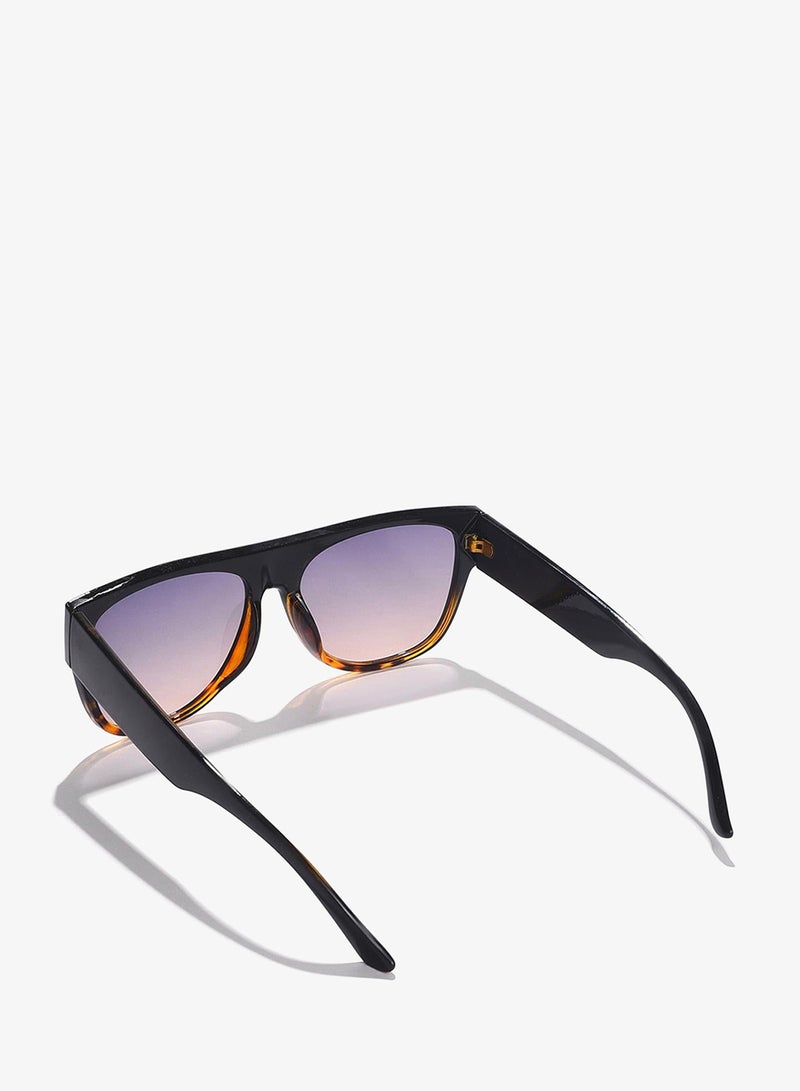 Haute Sauce Purple Lens Black Wayfarer Sunglasses - Image 4