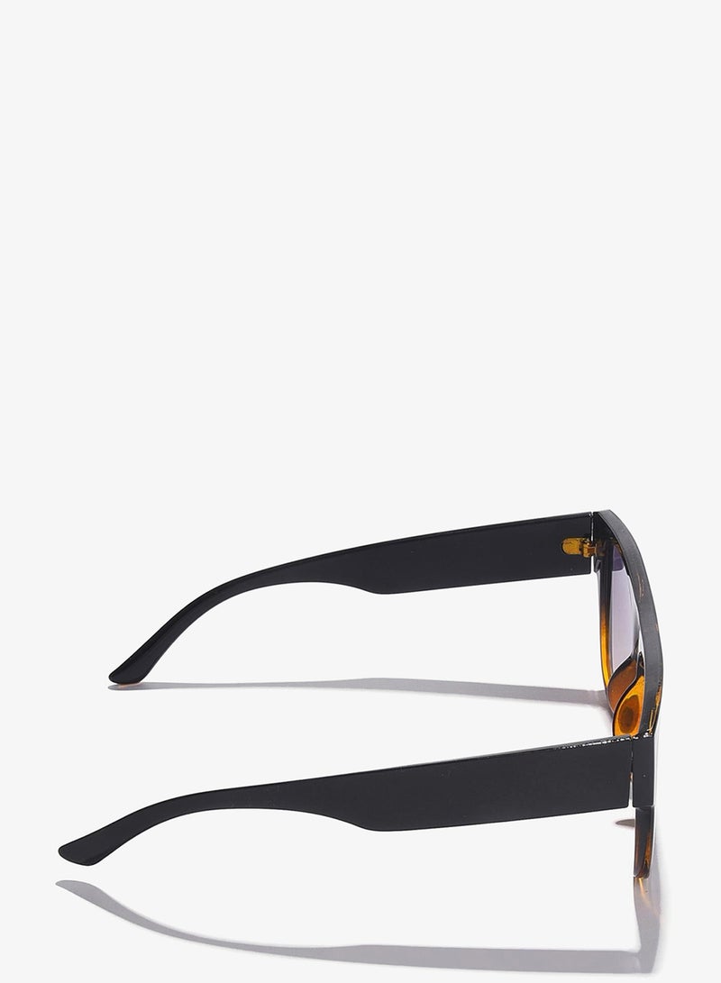 Haute Sauce Purple Lens Black Wayfarer Sunglasses - Image 5