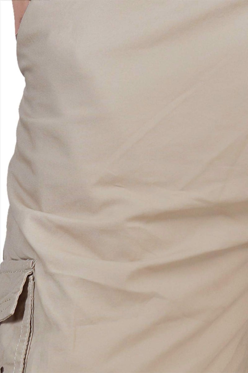 0-DEGREE Men's Regular Fit Three Quarter Shorts Light Grey 32 Inch Waist - Image 4