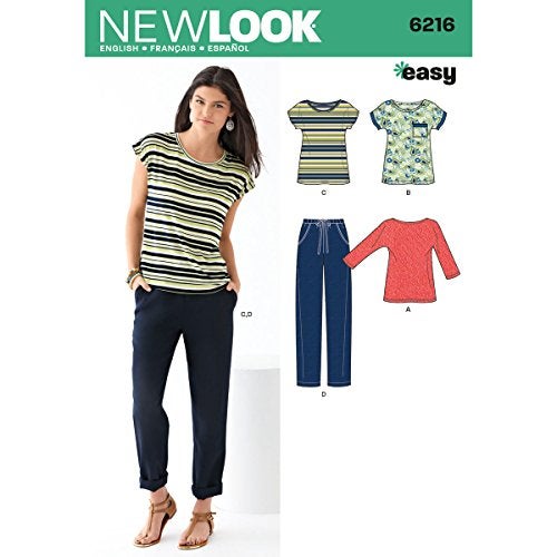 Simplicity New Look Easy Pattern 6216 Misses Knit Tops and Pants Sizes 8-10-12-14-16-18 - Image 5
