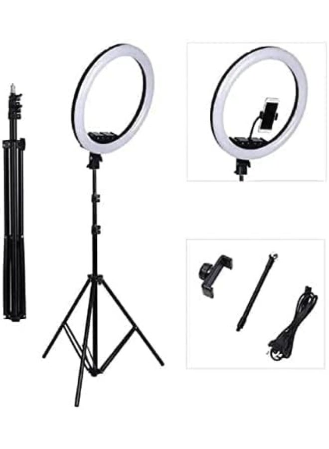 MUNTAQI RGB LED Soft Ring Light MJ26 – 10-Inch Dimmable Selfie Ring Light with Tripod Stand & Phone Holder, 26 RGB Colors, 3 Light Modes, USB Powered for Makeup, YouTube, TikTok, Photography, Live Streaming - Image 1