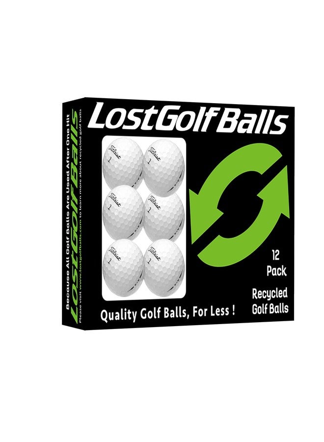 LostGolfBalls Titleist AVX Golf Balls (12 Pack) - Mint Quality, Used Golf Balls Refinished by Lostgolfballs.com, Like New with No Logos - Image 1