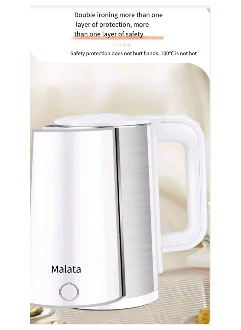 KONKA - Electric teapot stainless steel inner liner 2.3L 1500 watt hot water kettle white. - Image 1