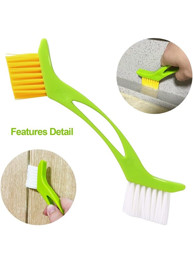 الجص فرشاة تنظيف ( 4 في 1 ) بلاط السيراميك فرشاة تنظيف المواد المستخدمة في تنظيف عميق بلاط السيراميك خط ، تفاصيل المطبخ ، حمام ، دش غرفة التفاصيل الجص فرشاة تنظيف مجموعة - Image 3