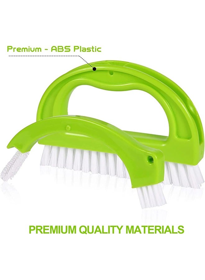 الجص فرشاة تنظيف ( 4 في 1 ) بلاط السيراميك فرشاة تنظيف المواد المستخدمة في تنظيف عميق بلاط السيراميك خط ، تفاصيل المطبخ ، حمام ، دش غرفة التفاصيل الجص فرشاة تنظيف مجموعة - Image 2