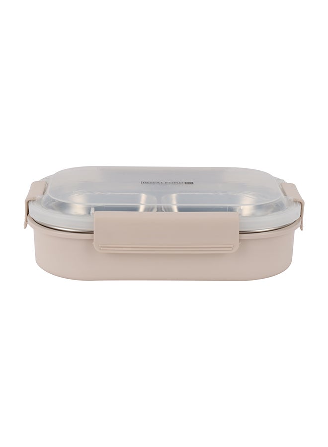 Royalford 900ml Lunch Box RF12119 Rectangular Tiffin with Transparent Lid and 4 Compartments Removable Stainless Steel Inner Container for Kids and Toddlers, Suitable for Schools, Office, Nursery Multicolor 900ml - Image 2