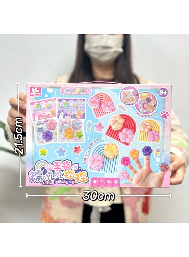 Children's Family Simulation Small Appliances Kitchen Kitchenware Tableware Refrigerator Accessories Toy Set Boys And Girls Toys-Color:0257-40 Finger Pinch Fun 【big Gift Box】 - Image 1