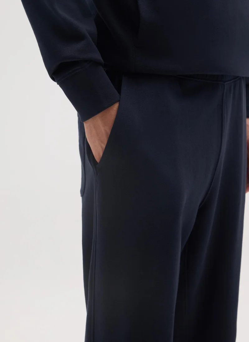 Ovs  OVS Black Pure Cotton Trousers With Oversized Fit for Men | Best Price UAE