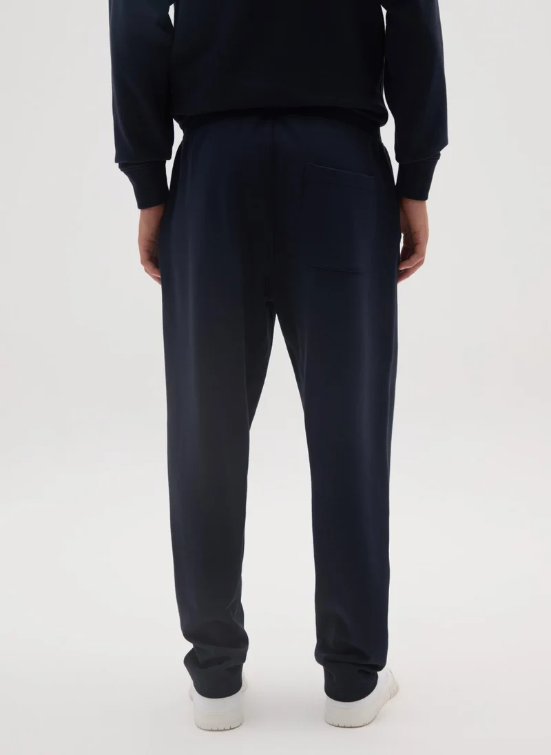 Ovs  OVS Black Pure Cotton Trousers With Oversized Fit for Men | Best Price UAE