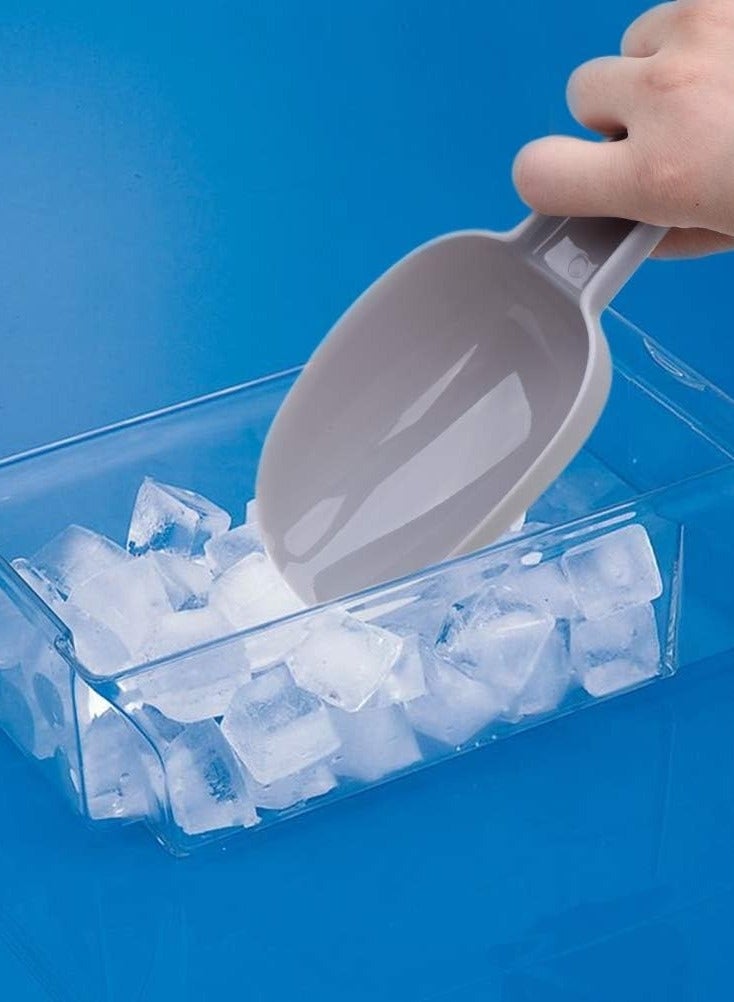 مجموعة مغارف الثلج من 3 قطع، مغارف مطبخ بلاستيكية متعددة الأغراض للعلب والدقيق والمساحيق والأطعمة الجافة والحلوى والفشار وحبوب القهوة وأطعمة الحيوانات الأليفة - Image 5