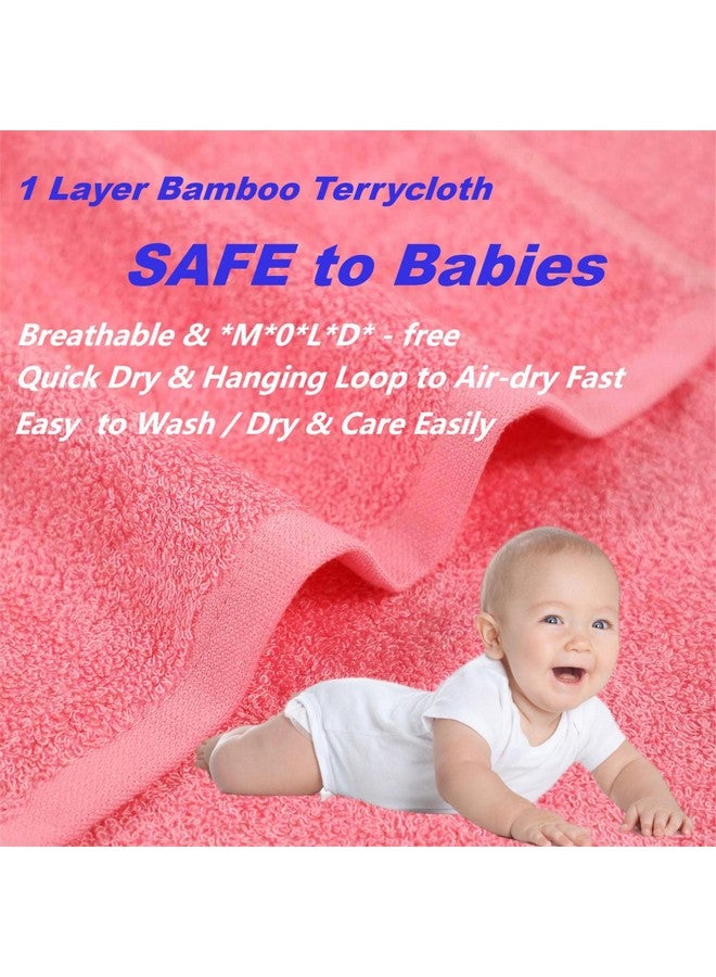 JEFFSUN Baby Washcloths 6 Pack 10X10 Inch Heavenly Soft Wash Cloths For Face And Body Gentle & Safe Pink Face Towels On Sensitive Skin Baby Registry Shower Gifts For Newborn Kids Toddlers Children - Image 2